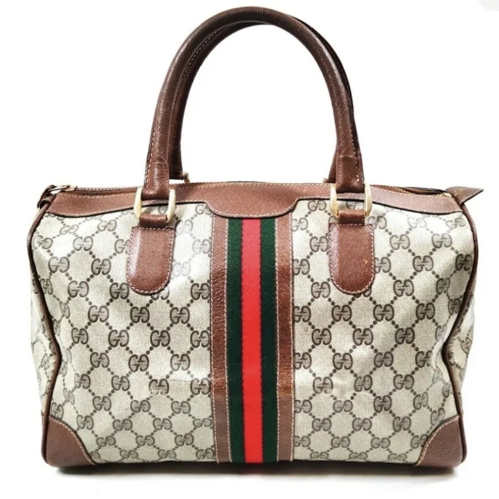 Gucci Sherry lime handbag